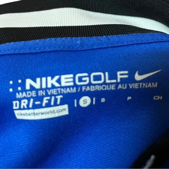 NIKE GOLF Dri-Fit 1/4 Zip Pullover Women's Blue and Black Small | EUC - Picture 7 of 9